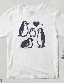 Pixel Art Palm Tree T-Shirt_ Tropical Island Cotton Tee.Jpg - 白色 6 - 查看 1
