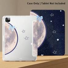 滿月與星星圖案彩繪效果平板保護殼，適用於 MatePad SE 11/MatePad 11/MatePad 11.5 2025/Pad 8/9/10/X8/X8A/X9、Xiaoxin、Apple 10代/A16 11代/Air/Pro 11 及 A9 - 款式16 - 查看 6