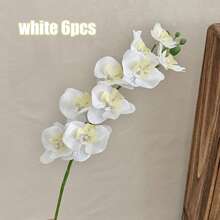 1/6pcs Artificial Orchid Flowers, Large Vivid Phalaenopsis Orchid Flower Stems, Classic Style Artificial Orchid Branches, Decorative Silk Phalaenopsis Flowers, Ideal For Home Decor, Weddings, Halloween And Thanksgiving - Phalaenopsis Orchid - View 19