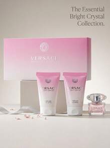 Versace Bright Crystal 3 Pcs Mini Set For Women (EDT 5ml+Shower Gel 25ml+Body Lotion 25ml) Mini Set 0.17oz/5ml+0.85oz/25ml - Perfume For Long Lasting Suitable For Birthday, Office, Gift, Daily Use - Mini Set - View 2