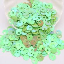 400 buah payet plastik bulat lepas 20g 10mm, dengan lubang 1mm, payet warna-warni untuk pembuatan perhiasan, scrapbooking DIY, dan kerajinan jahit. - MultiWarna - View 40