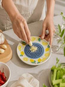 1pc Ceramic Garlic Grinder, Made Of Durable Reusable Ceramic Material, Multi-Functional And Efficient, Suitable For Grinding Garlic, Ginger, Horseradish And Other Ingredients, Practical Kitchen Tool, Suitable For Daily Cooking, Easy To Clean And Store - Multicolor - View 13