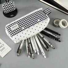 1pc Pencil Pouch, Large Capacity Highly Attractive Portable Stationery Box, Desk Organizer Bag, Multi-Function Pencil Case, Back To School Gift, Student Gift, Suitable For School And Office Use, Personalized Desktop Pencil Bag - Single Piece - View 2