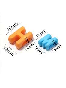 80pcs Fashion Minimalist Acrylic Mixed Color 26 English Alphabet Beads Handmade Loose Beads DIY Jewelry Accessories - Yellow Gold - View 3