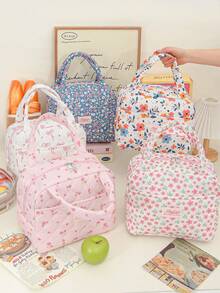 1pc Ins-Style Insulated Lunch Bag For Women, Multi-Functional Storage Bag, A Must-Have For Travel And Picnics, Large Capacity, Compact And Portable, Suitable For Office, Travel, Picnics, School And Other Occasions. - Multicolor - View 2