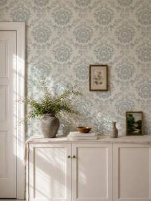 ihomeli Damask Wallpaper Self-Adhesive Wallpaper Rococo Baroque Peel And Stick Removable Wallpaper Removable Wallpaper Home Decor Wall Art Wall Decor Room Decor - Multicolor - View 3