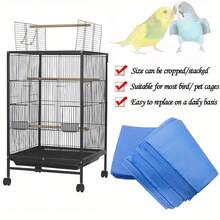 50pcs Solid Color Minimalist Bird Cage Pad Liners For Home Use - A - View 4