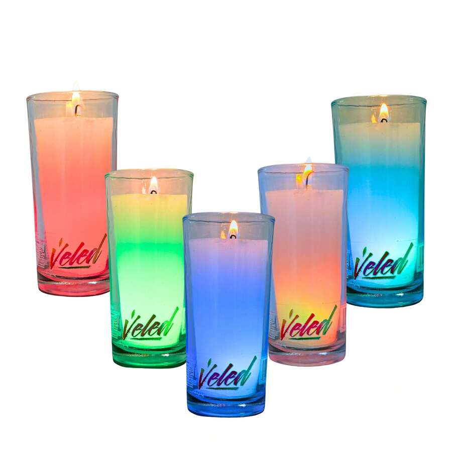 Veled Real Candle With Color-Changing LED Light - 6Pcs - مشاهدة 1