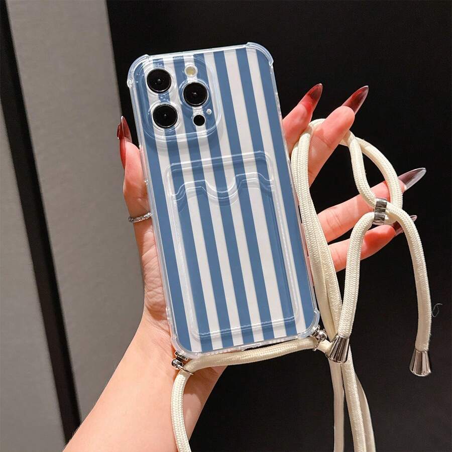 Transparent Card Slot Phone Case, Compatible With IPhone, Galaxy, Honor, Tecnoo And More, Transparent Wallet-Style Silicone Back Cover, Shockproof, Waterproof, Anti-Drop, Anti-Scratch - Multicolor - View 1