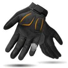1 Pair Unisex Soft Shell Touchscreen Full Finger Tactical Gloves, Sports, Hiking, Fitness, Motorcycle Riding Gloves - Black - View 2