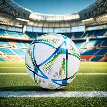 1pc Professional Grade Size 5 Soccer Ball, Vibrant Color Design - Durable PVC, Machine-Stitched Panels, For Training And Matches, All-Field Use, Soccer Accessories, Dynamic Sports Design. - Multicolor - View 7