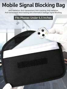 1pc RFID Signal Blocking Faraday Bag, Anti-Tracking GPS Shielding Pouch, Suitable For Phones And Car Keys, Prevents Hacker Attacks, Protects Privacy, Ideal For Daily Commute And Parking Use - Signal Shielding Bag - View 13
