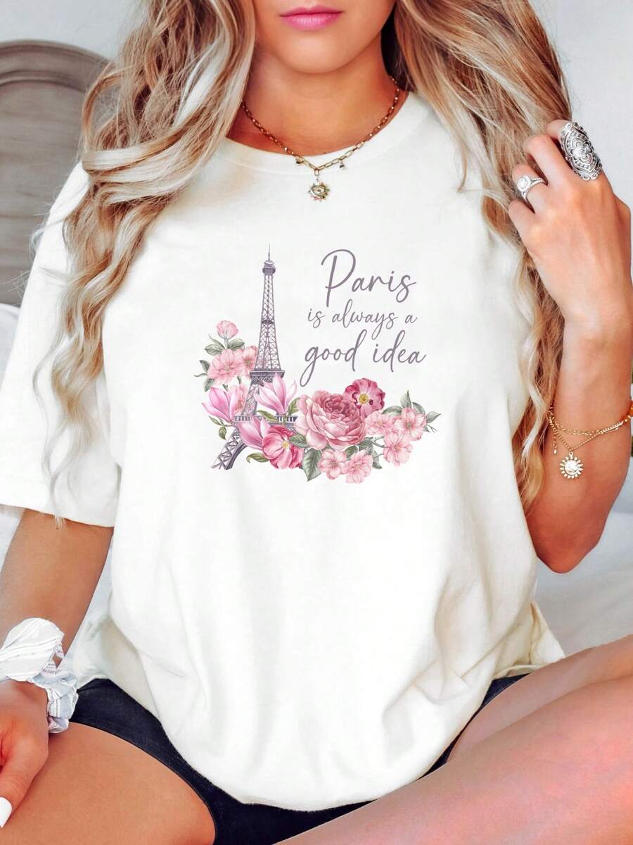 Women T-Shirts - 白色 - 查看 1