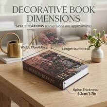 1pc Gentle Vintage French Country Style Home Storage Box, Magnetic Storage Series, Suitable For Entryway Console Table, Living Room Coffee Table, Office Desk Decoration And Storage, Can Store Remote Control, Keys, Coins And More - Pastoral Floristry - View 3