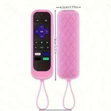 3-Pack Multi-Color Glow-In-The-Dark Silicone Protective Covers With Hanging Lanyards, Suitable For Remote Controls. Glowing Effect For Easy Finding, Hanging Lanyard For Convenient Storage, Semi-Enclosed Design Effectively Protects Against Impact And Prevents Accidental Drops. - Multicolor - View 6
