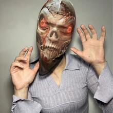 1 pieza Máscara de calavera 3D realista - Adecuada para fiestas - Diadema elástica y transpirable - Máscara de malla cómoda, accesorio de disfraz de Halloween, diseño con tema de terror, opción ideal para eventos de Halloween y cosplay - Multicolor - Ver 17