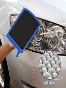 1pc Clay Car Wash Mitt, Clay Bar Mitt, Surface Pre-Treatment Mitt, Clay Scrubbing Mitt, Innovative Clay Bar Alternative Set, Battery Not Included - General Motors - View 5
