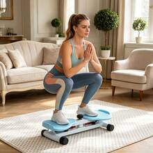 Blaue Taille Twist Disc Board Mit Pull Cords, Stehende Abdominal Trainer Twist Board, Max 300 LBS Last Home Gewichtsverlust Fitness-Ausrüstung - Blue - View 8