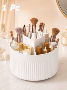 1pc Desktop Makeup Brush Holder, Cosmetic Storage Rack For Storing Eyeshadow, Lipstick And Brushes, Room, Home, Bedroom, Bathroom, House, Desk, Accessories, Fun Gift - Multicolor - View 1