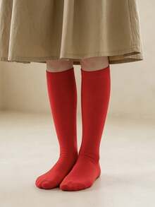 5雙純棉兒童春夏薄款小腿襪，適合旅行與日常穿著 - 彩色 - 查看 8