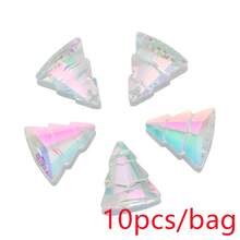 10入/包 13*15mm 玻璃單孔聖誕樹吊墜 DIY 手作珠寶配件 手機鍊鑰匙圈吊飾裝飾材料 - 13*15mm聖誕樹 - 查看 12