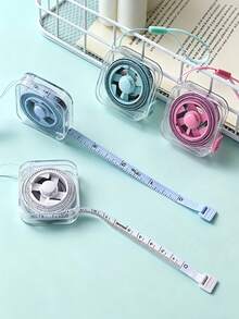 Soft Tape Measure Of 2 Meters/6 Feet Portable Measuring Tape With Retractable Locking Mechanism And Clear Centimeter/Inch Markings - Sewing Home Use Waist Chest Height Measurements Travel Essentials Tools Back To School Supplies Sewing Supplies - A - View 5