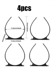 1/2/4 piezas Insertos para diadema de gorro de graduación - Asegura el sombrero y mantiene el peinado, diseño interior mejorado, se usa para fijar la diadema del gorro de graduación, puede asegurar el sombrero y el peinado, accesorios de regalo de graduación para sombrero (sombrero no incluido) - Negro - Ver 12