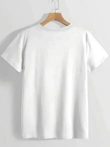 Men T-Shirts - 白色 - 查看 2