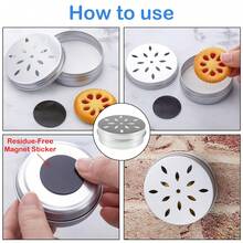 3/6/10pcs Dog Training Accessories Set, With Seamless Rubber Soft Magnetic Adhesive Stickers, Ventilated Dog Scent Training Box, Round Metal Can, Suitable For Agility Training Equipment And Search And Rescue Dog Scent Games - Silver - View 6