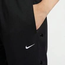 Nike Dri-Fit Logo Solid Color Comfortable Quick-Drying Casual Button-Down Basketball Shorts For Women. - Black - View 4