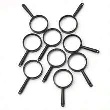 5pcs/20pcs/50pcs Plastic Mini Magnifying Glass - Portable Pocket-Sized Educational Tool, Suitable For Office, Study, School, Reading Newspapers & Magazines, Outdoor Nature Observation, Science Experiments, Learning Aid, Compact Design, Durable Plastic Material, Back To School Essential - Multicolor - View 7