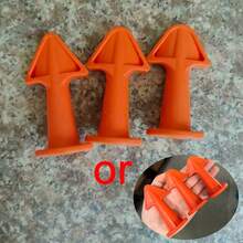 3pcs Professional Silicone Sealant Nozzle Filling Tools, Sealant And Grout Epoxy Resin Piston Accessories, Durable Silicone Tools, Easy To Clean, Suitable For Floor And Tile Gaps, No Power Required - Orange - View 9