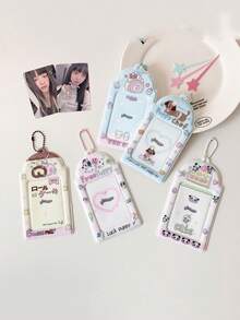 1 PC 3-Inch Pendant, Star Chasing Small Card Storage, Compact Card Holder, 3-Inch, Back To School, First Day Of School - Multicolor - View 9