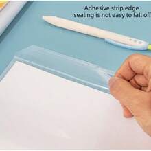 10pcs Set, Transparent Lightweight Book Covers, Portable PVC Faux Leather Book Covers, Fashionable Book Protection Covers, Suitable For Students, Applicable For Back To School, Halloween And Christmas. - Large Book Cover/A4 - View 10