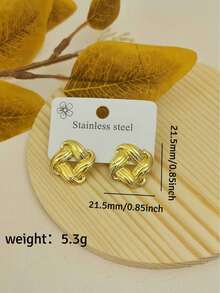 Boucles d'oreilles vintage dorées pour femmes, boucles d'oreilles pendantes longues en forme de goutte d'eau en acier inoxydable, bijoux de plage imperméables pour vacances d'été, bijoux de vacances pour femmes - Doré - Voir 12