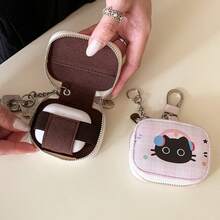 ¡Clip para bolsa de auriculares! Bolsa compacta y linda para llaves, colgante de cintura, bolsa universal para llaves, estuche protector para auriculares Bluetooth - Multicolor - Ver 4
