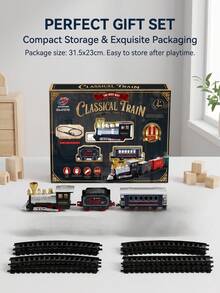 Classic Black & Red Simulation Track Car, AA Batteries Not Included - Black - View 1