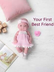 12.6 Inch Reborn Doll With Hat, Socks And Clothes, Halloween/Thanksgiving/Christmas Gift - Multicolor - View 6