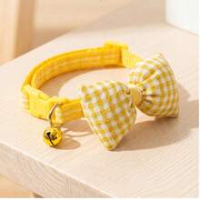 Multi-Color Pet Cat Dog Collar With Adhesive Cotton Cute Bow Plaid Pattern Suitable For Small And Medium Pets Decoration - Multicolor - View 18