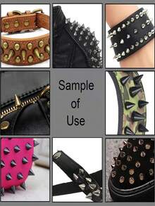 3 Colors Metal Cone Studs Screw Back Punk Rivets Bullet Studs Shoe Nails Clothing Shoes Bags DIY Craft Decoration - Punk Rivets - View 3