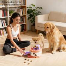 Smart Interactive Toy For Cats And Dogs Of All Sizes, Relieves Boredom And Slows Down Eating Speed, No Electricity Required - Multicolor - View 4