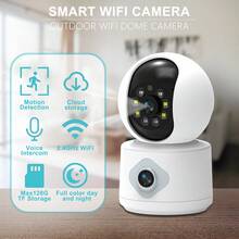 Cámara de 2K WIFI de función completa, visión nocturna a color de doble lente, PTZ Pan-Tilt-Zoom, detección de movimiento precisa por IA, alarma de sonido y luz, disuasión con un solo clic, conexión inalámbrica WiFi de 2.4GHz, audio bidireccional + uso compartido multiusuario, compatible con tarjeta Micro SD / almacenamiento en la nube + reproducción + visualización en pantalla múltiple, notificaciones de alarma en tiempo real a través de la aplicación - Especificaciones múltiples - Ver 13