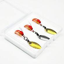 9Pcs-3Boxes Bundle Fly Fishing Flies Sequin Bait(3Pcs/Box-StylesA+3Pcs/Box-StylesB+3Pcs/Box-StylesC)Wet Flies Bait Flies For Flishing Trout/Carp Fishing Lure (With Flies Box) - Multicolor - View 11