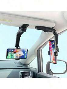 Soporte para teléfono multicolor y multifunción, soporte para teléfono en el espejo retrovisor del coche, soporte para teléfono en el reposacabezas del coche, soporte universal para teléfono en la cocina y el escritorio, soporte giratorio multifunción nuevo - A - Ver 5