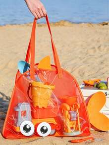 1pc/ Large Capacity Storage Bag / Fashion Beach Bag / Lightweight & Beautiful Durable Suitable For Daily Commute/Travel/Shopping Fashionable & Versatile All Season Wear Style Minimalist Shopping Bag - Multicolor - View 5