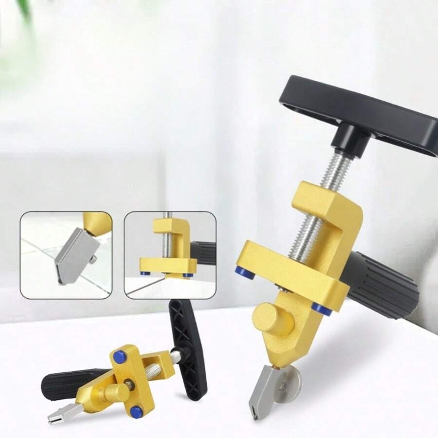 玻璃與瓷磚切割開口器 手持鑽石劃線工具 高精度厚玻璃與陶瓷磚切割工具 多用途 DIY 與建築手工具