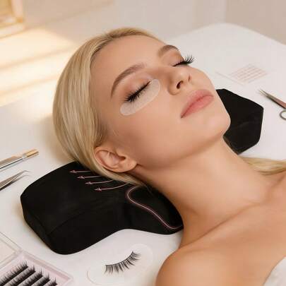 A High-Rebound Memory Foam Lash Pillow. Makes Customers In Lash Studios And Beauty Salons More Comfortable When Lying Down. Enhances Customer Service Experience. Lash Tools. U-Shaped Lash Extension Pillow.