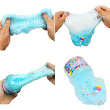 100ml Colorful Clay Rice Grain Slime Foaming Glue Educational Stress Relief Crystal Clay Kids Toy, Transparent Crystal Clay Educational Fun DIY Colorful Clay, Suitable For Party, Gathering, Birthday, Back To School Gift, Birthday Gift, Party Favor, Teenagers, Children Slime Toy, Christmas Gift, Thanksgiving, Christmas Stocking Filler, Classmates, Family And Friends Gift, Holiday Party Favor, Easter Gift - Multicolor - View 7