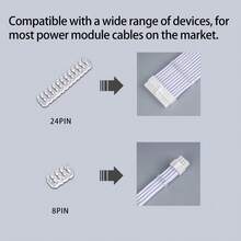 24/12/8/4 Pcs PVC Cable Comb Wire Clamp Organizer Sleeved Cables For 3mm ATX ITX 24/8/6 Pin CPU GPU Modular Power Cable Desktop PC Computer Case Wiring Management Tool - View 4