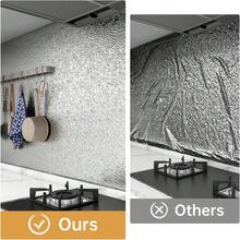 40cm X 2-10m 自黏式鋁箔防水耐熱貼紙,廚房防油貼紙,適用於水槽/櫥櫃/抽屜及各種DIY應用 - 查看 3